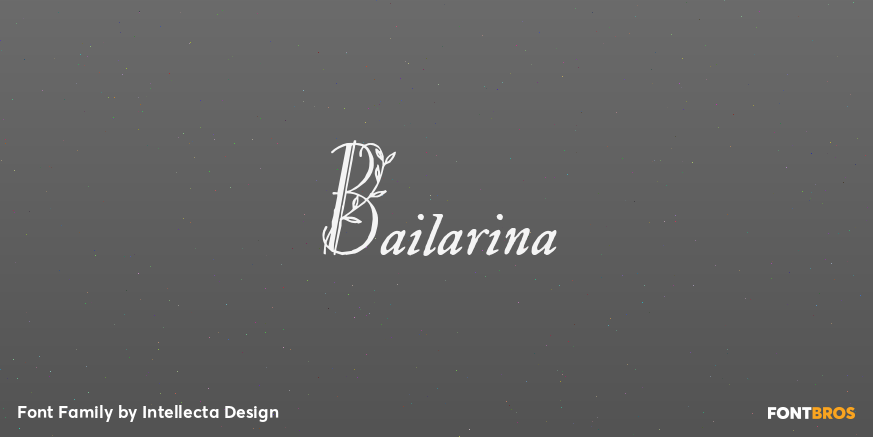Bailarina Font Poster