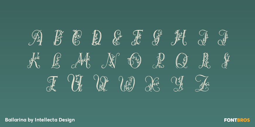Bailarina Font Poster #1