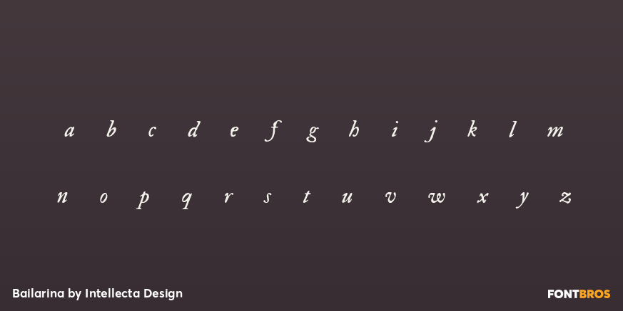 Bailarina Font Poster #1