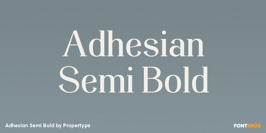 Adhesian Semi Bold Font Poster #1