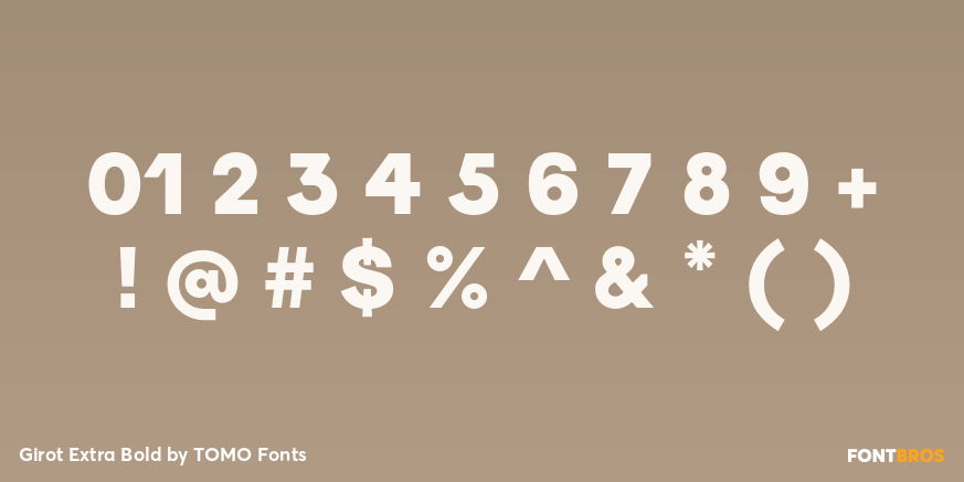 Girot Extra Bold Font Poster #1