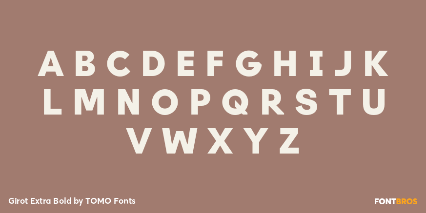 Girot Extra Bold Font Poster #2