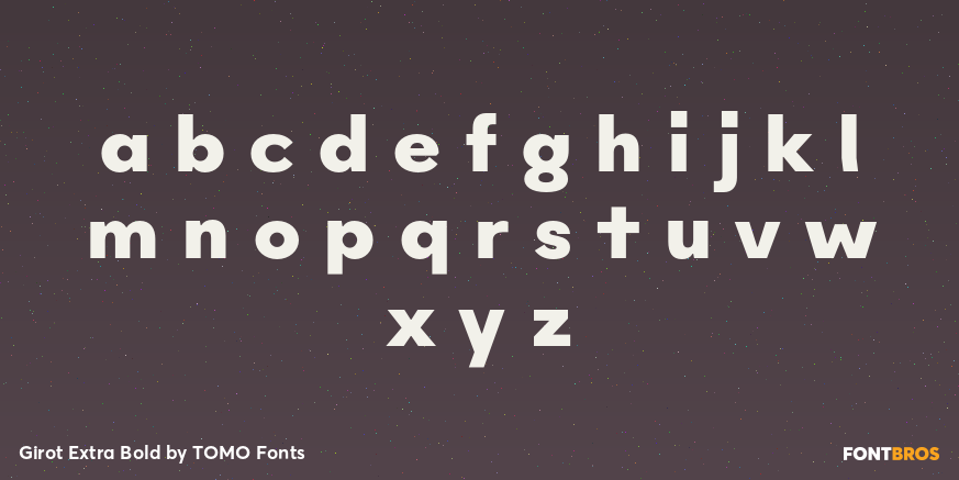 Girot Extra Bold Font Poster #3