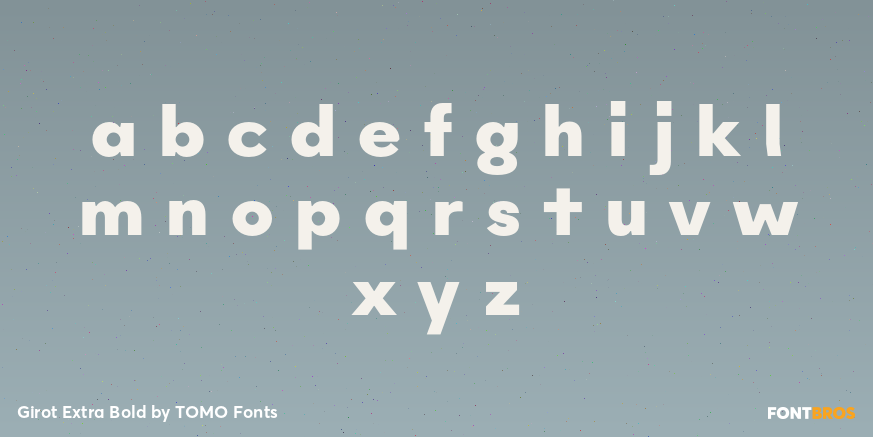 Girot Extra Bold Font Poster #1