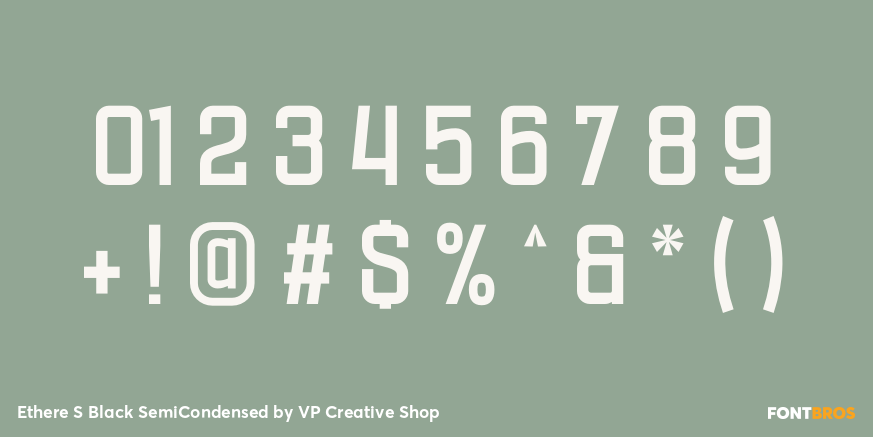 Ethere S Black SemiCondensed Font Poster #4