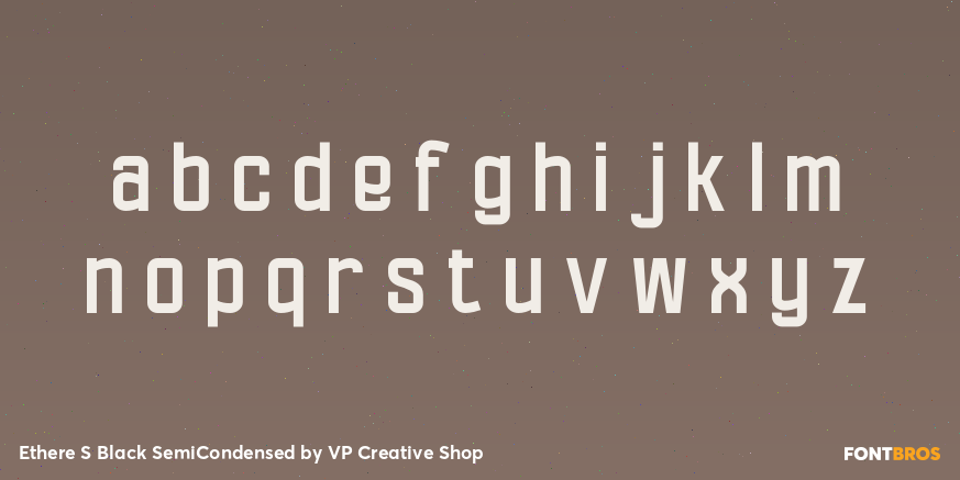 Ethere S Black SemiCondensed Font Poster #3