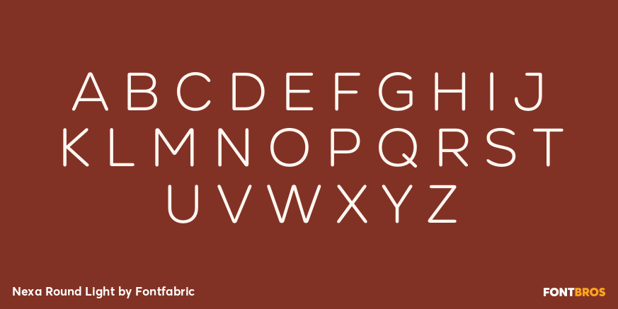 Nexa Round Light Font Poster #2