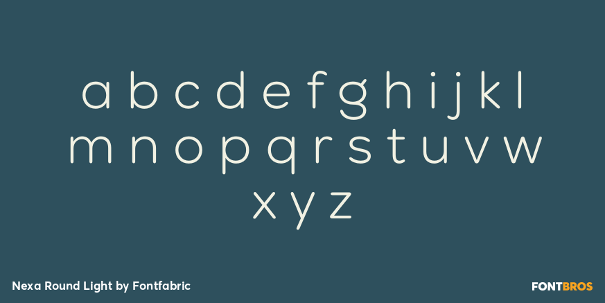 Nexa Round Light Font Poster #3