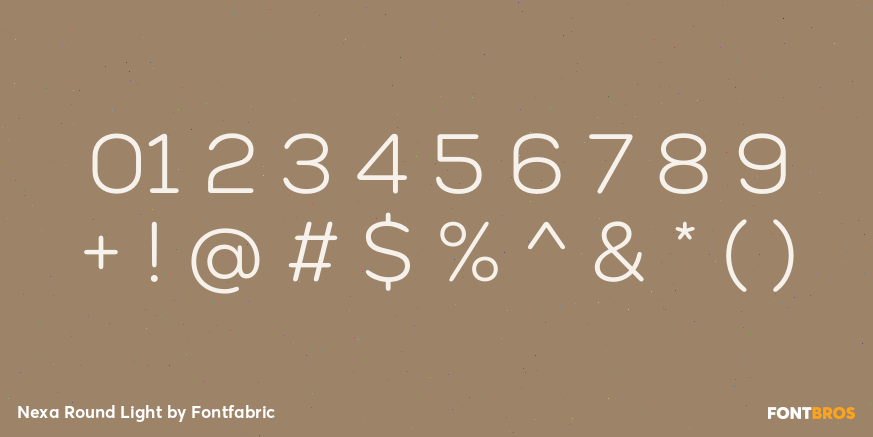 Nexa Round Light Font Poster #4