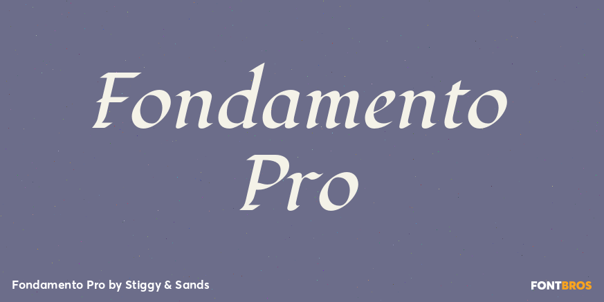 Fondamento Pro Font Poster #1