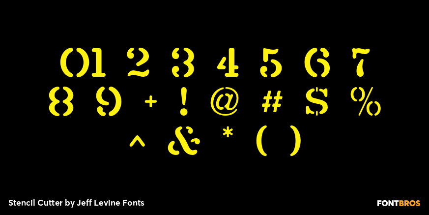 Stencil Cutter Font Poster #4