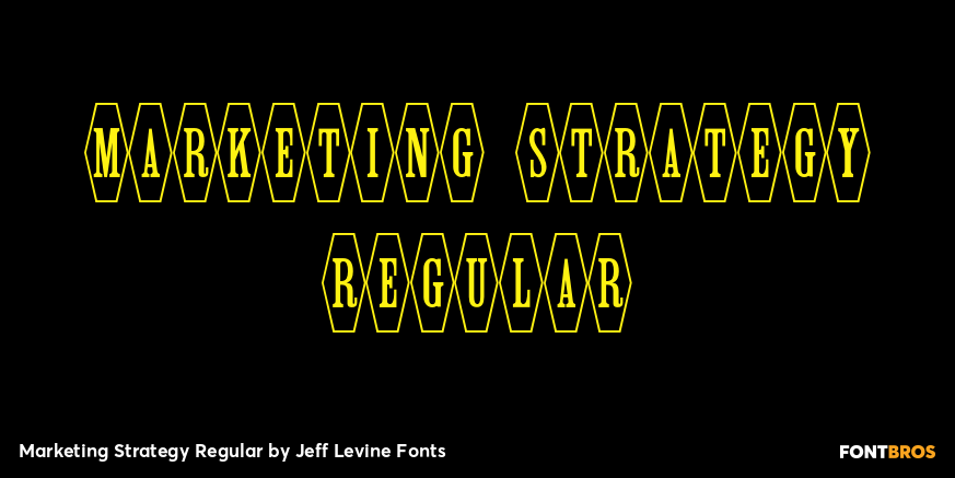 Marketing Strategy Regular Font Poster #1