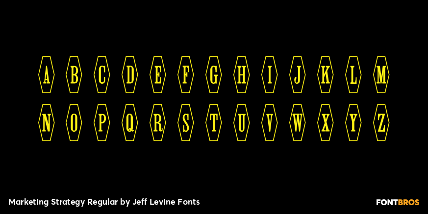 Marketing Strategy Regular Font Poster #3