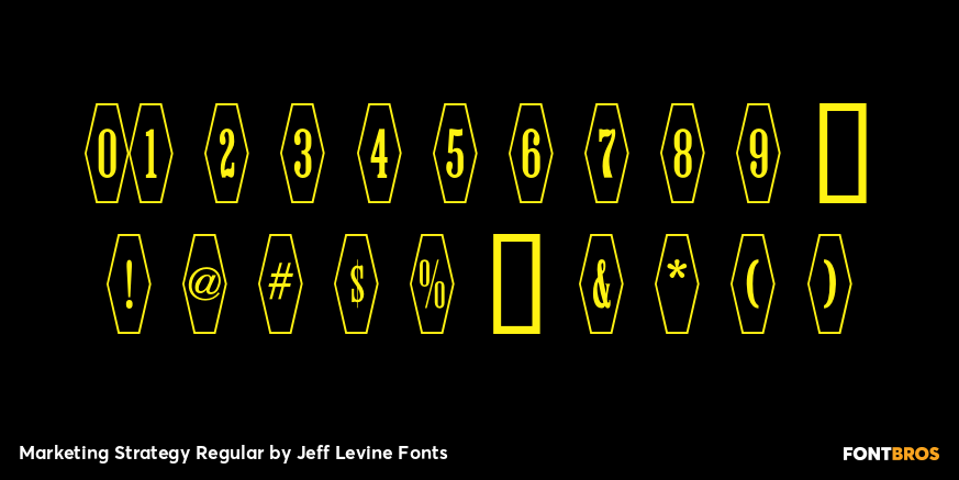 Marketing Strategy Regular Font Poster #4