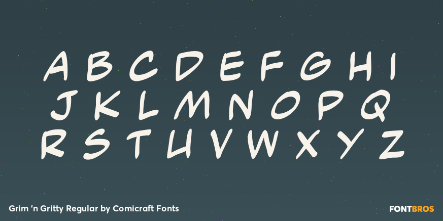 Grim 'n Gritty Regular Font Poster #3
