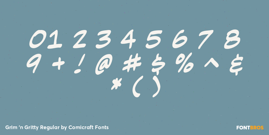 Grim 'n Gritty Regular Font Poster #4