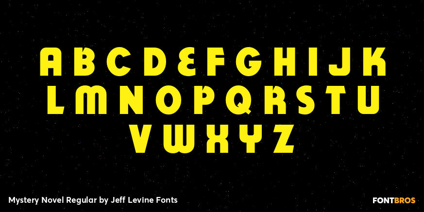 Mystery Novel Regular Font Poster #2