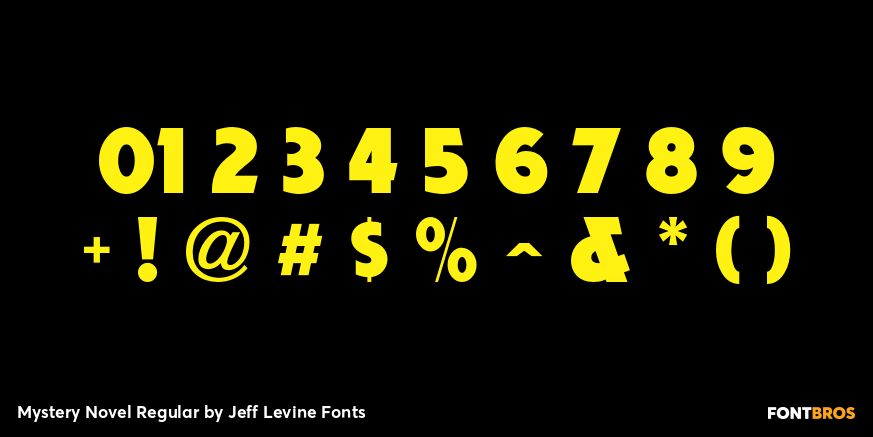 Mystery Novel Regular Font Poster #4