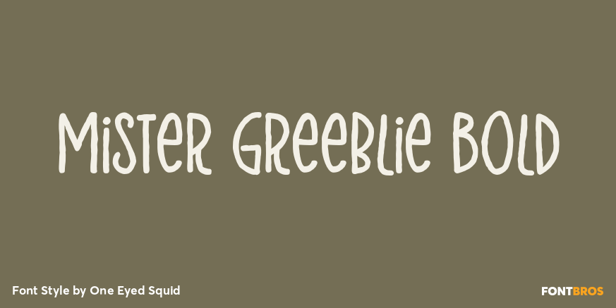 Mister Greeblie Bold Poster