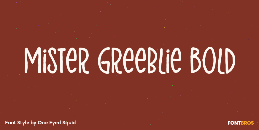 Mister Greeblie Bold Poster