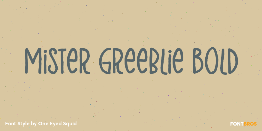 Mister Greeblie Bold Poster