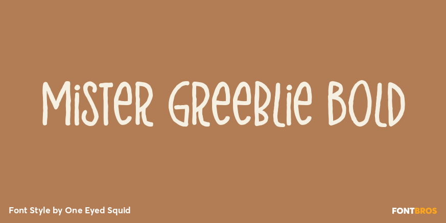 Mister Greeblie Bold Poster
