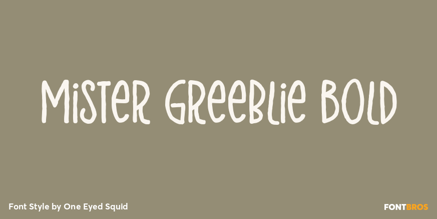 Mister Greeblie Bold Poster