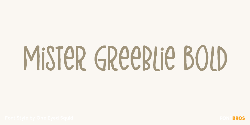 Mister Greeblie Bold Poster