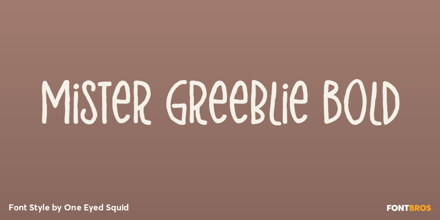 Mister Greeblie Bold Poster