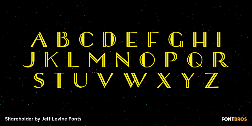 Shareholder Font Poster #2