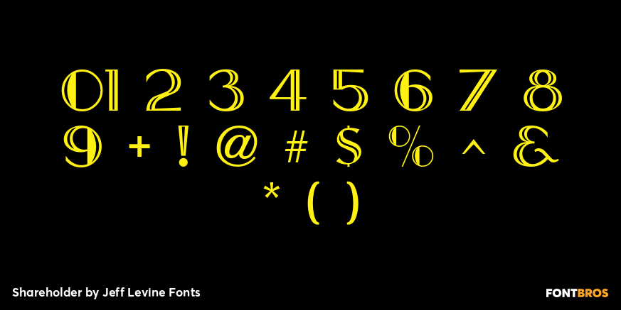 Shareholder Font Poster #4