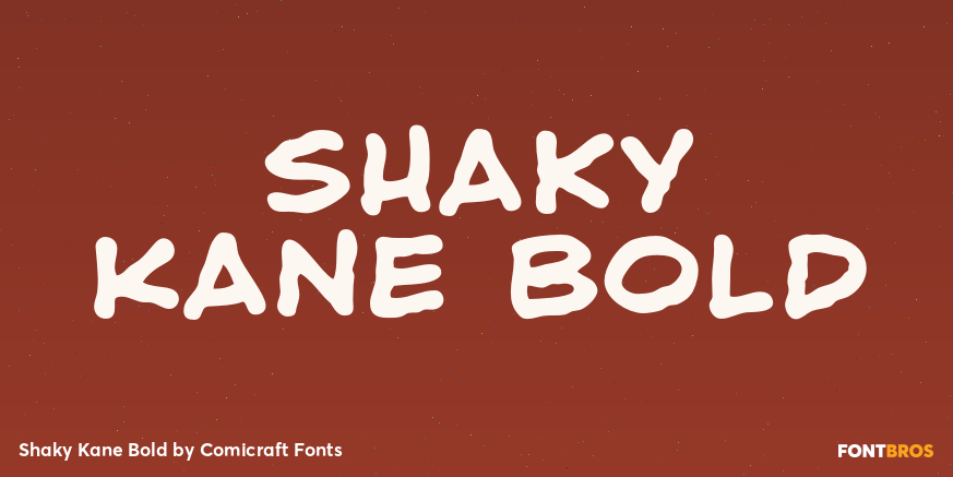 Shaky Kane Bold Font Poster #1