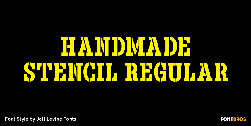 Handmade Stencil Regular Poster