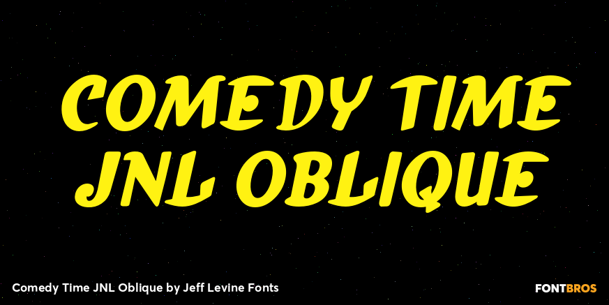 Comedy Time JNL Oblique Poster