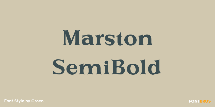 Marston SemiBold Poster
