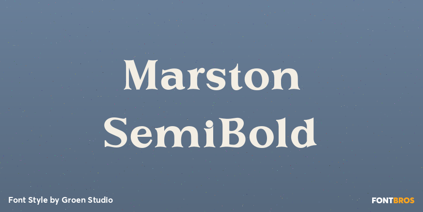 Marston SemiBold Poster