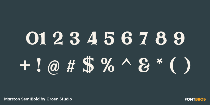 Marston SemiBold Font Poster #4