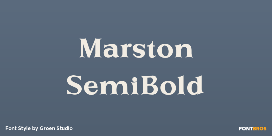 Marston SemiBold Poster