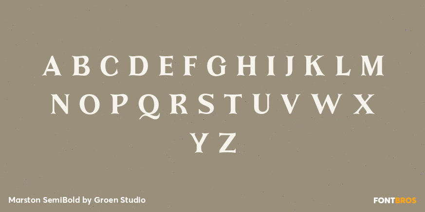 Marston SemiBold Font Poster #2