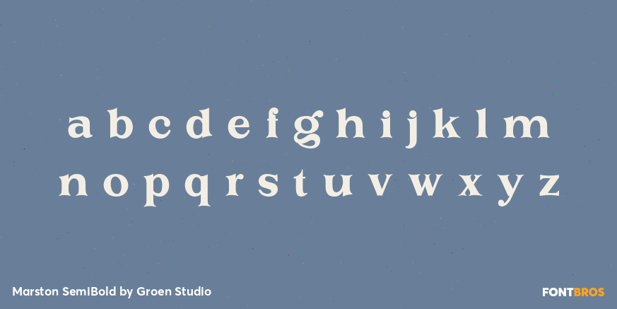 Marston SemiBold Font Poster #3
