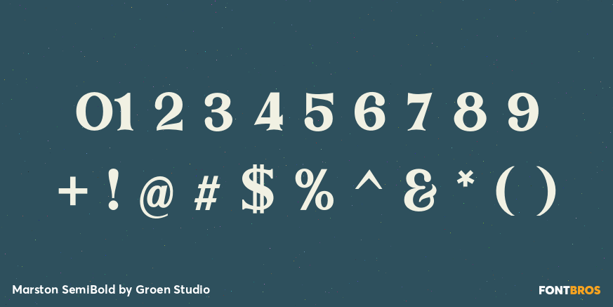 Marston SemiBold Font Poster #4