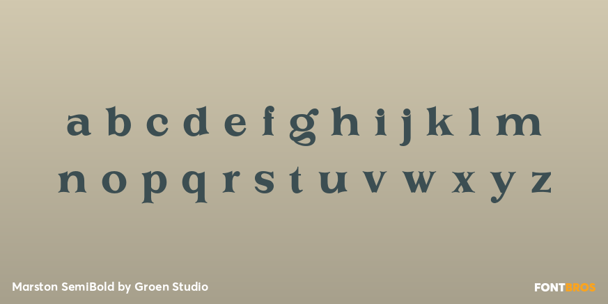 Marston SemiBold Font Poster #3