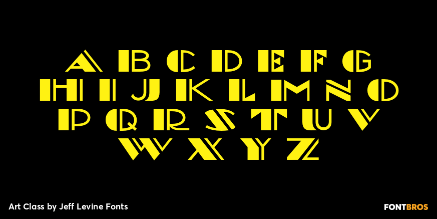 Art Class Font Poster #2