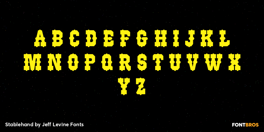 Stablehand Font Poster #2