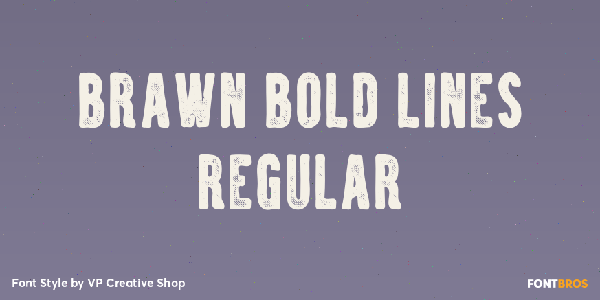 Brawn Bold Lines Regular Poster
