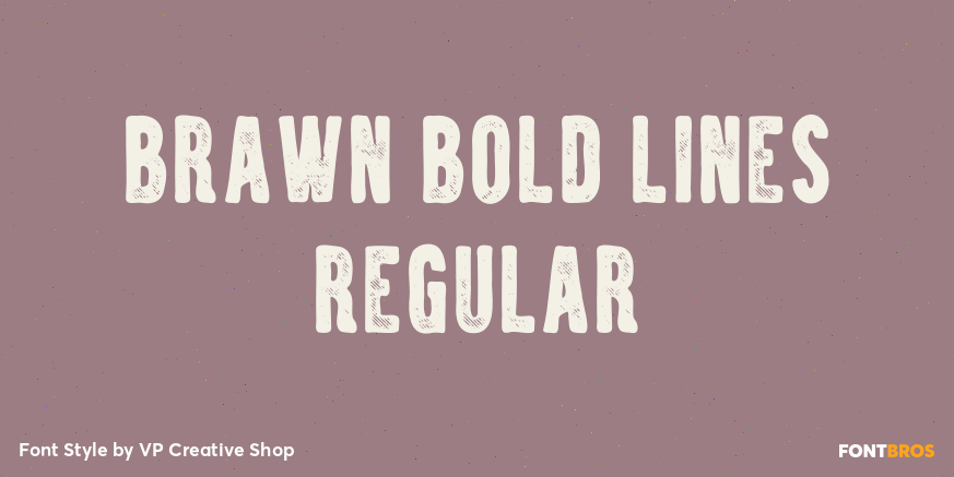 Brawn Bold Lines Regular Poster