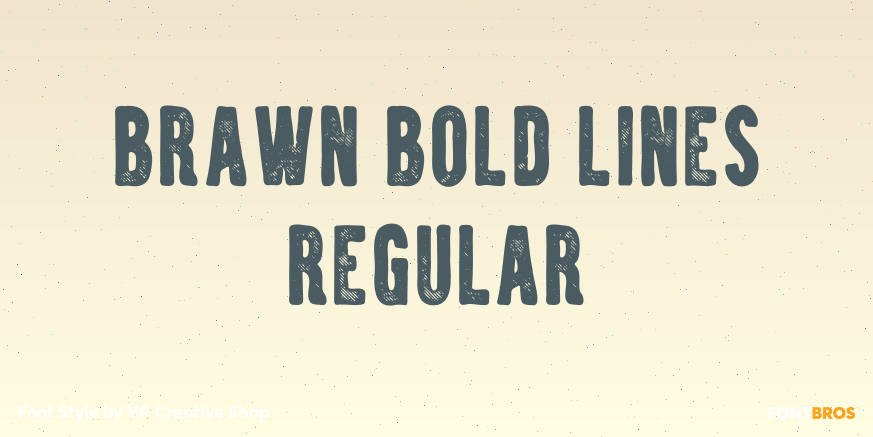 Brawn Bold Lines Regular Poster