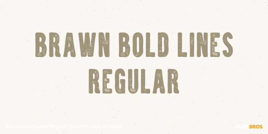 Brawn Bold Lines Regular Poster