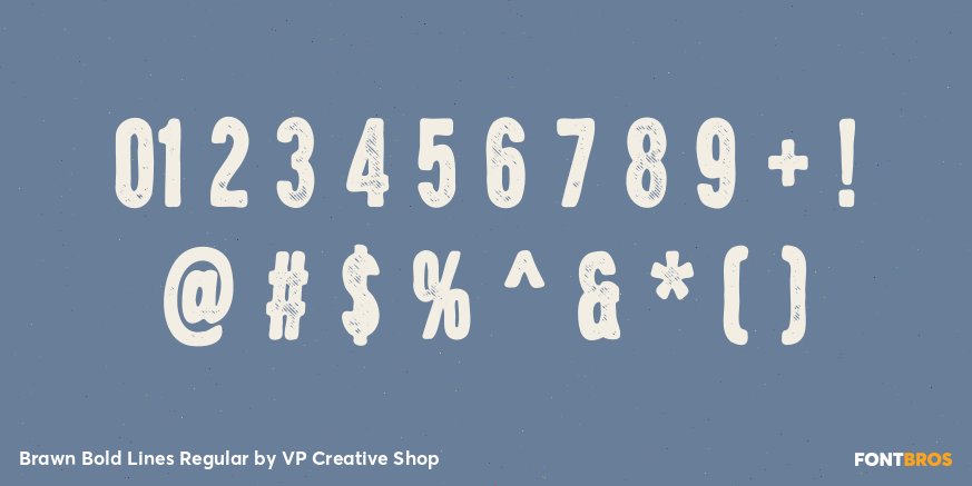 Brawn Bold Lines Regular Font Poster #4