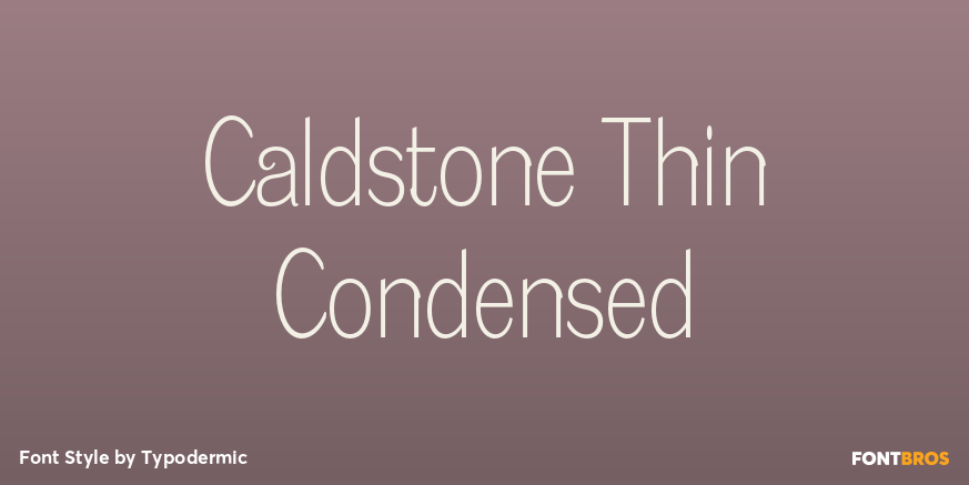 Caldstone Thin Condensed Poster